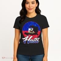 Haiti Flag Caribbean Pride Holiday Women's T-Shirt thumb 4