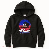 Haiti Flag Caribbean Pride Holiday Kids Hoodie thumb 0