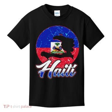 Haiti Flag Caribbean Pride Holiday Kids T-Shirt