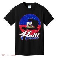 Haiti Flag Caribbean Pride Holiday Kids T-Shirt thumb 0