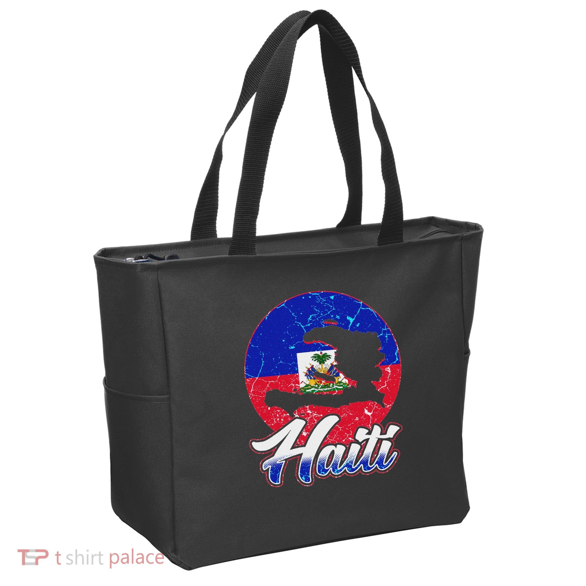 Haiti Flag Caribbean Pride Holiday Tote Bag