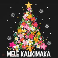 Hawaiian Floral Christmas Tree Mele Kalikimaka Tropical Xmas Women's Hoodie thumb 2