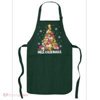 Hawaiian Floral Christmas Tree Mele Kalikimaka Tropical Xmas Apron thumb 0