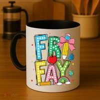Happy Friyay Coquette Bow Friday Weekend Teacher Coffee Mug thumb 4
