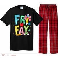 Happy Friyay Coquette Bow Friday Weekend Teacher Pajama Set thumb 0