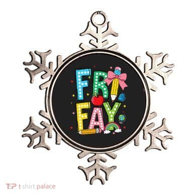 Happy Friyay Coquette Bow Friday Weekend Teacher Ornament