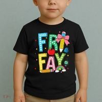 Happy Friyay Coquette Bow Friday Weekend Teacher Toddler T-Shirt thumb 2
