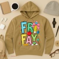 Happy Friyay Coquette Bow Friday Weekend Teacher Hoodie thumb 3