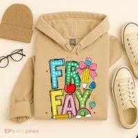 Happy Friyay Coquette Bow Friday Weekend Teacher Hoodie thumb 4