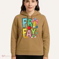 Happy Friyay Coquette Bow Friday Weekend Teacher Hoodie thumb 5