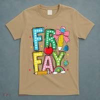 Happy Friyay Coquette Bow Friday Weekend Teacher T-Shirt thumb 5