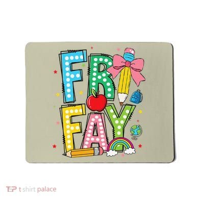 Happy Friyay Coquette Bow Friday Weekend Teacher Mousepad