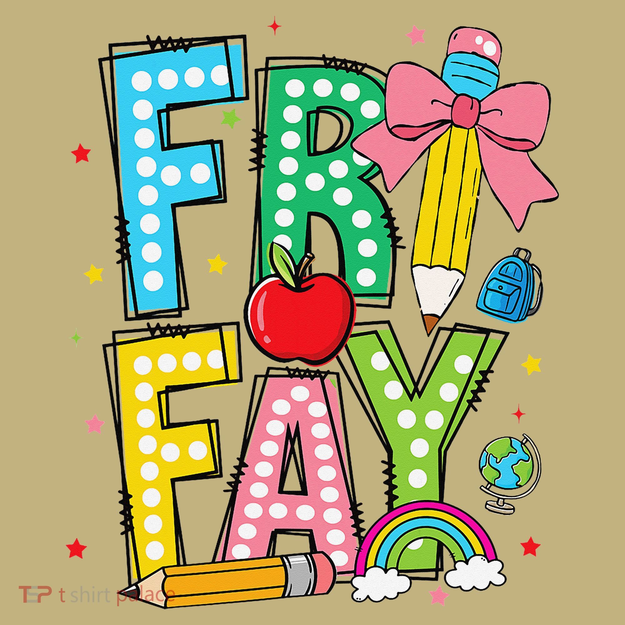 Happy Friyay Coquette Bow Friday Weekend Teacher Mousepad