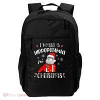 Hippopotamus For Christmas Matching Xmas Hippo Pajama Gift Backpack thumb 0