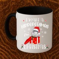 Hippopotamus For Christmas Matching Xmas Hippo Pajama Gift Coffee Mug thumb 2