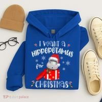 Hippopotamus For Christmas Matching Xmas Hippo Pajama Gift Hoodie thumb 4