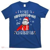 Hippopotamus For Christmas Matching Xmas Hippo Pajama Gift T-Shirt thumb 0