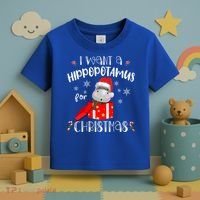 Hippopotamus For Christmas Matching Xmas Hippo Pajama Gift Toddler T-Shirt thumb 3