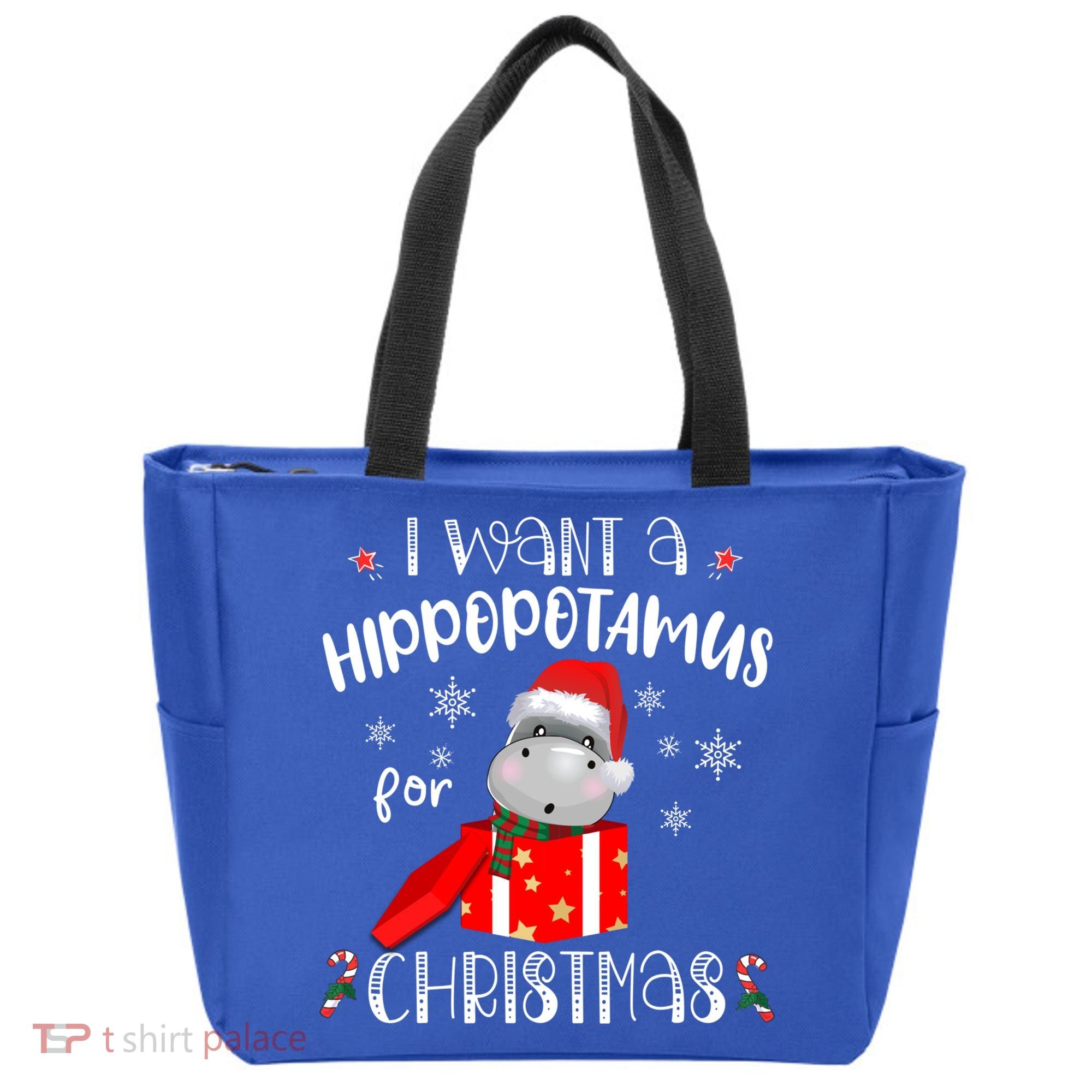 Hippopotamus For Christmas Matching Xmas Hippo Pajama Gift Tote Bag