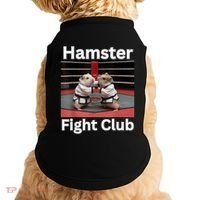 Hamster Fight Club Funny Government Waste Doggie Tank thumb 0