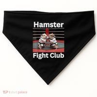 Hamster Fight Club Funny Government Waste USA-Made Doggie Bandana thumb 0