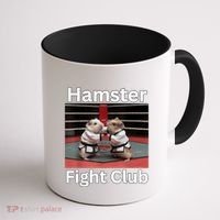 Hamster Fight Club Funny Government Waste Coffee Mug thumb 1