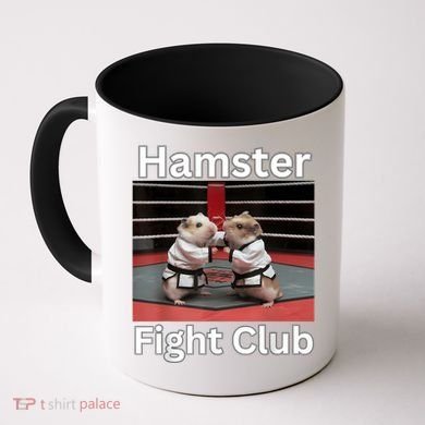 Hamster Fight Club Funny Government Waste Coffee Mug
