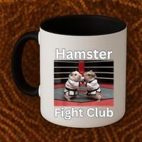 Hamster Fight Club Funny Government Waste Coffee Mug thumb 2