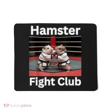 Hamster Fight Club Funny Government Waste Mousepad
