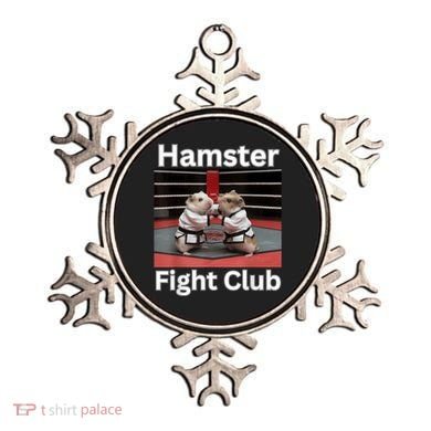 Hamster Fight Club Funny Government Waste Ornament