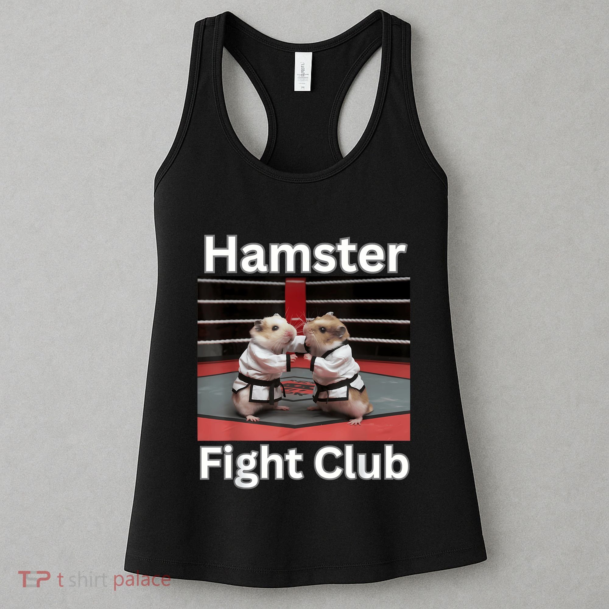 Hamster Fight Club Funny Government Waste Women's Tank Top