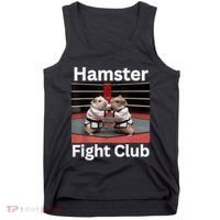 Hamster Fight Club Funny Government Waste Tank Top thumb 0