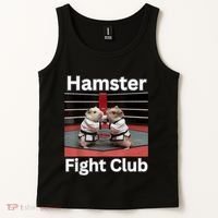 Hamster Fight Club Funny Government Waste Tank Top thumb 2