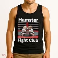 Hamster Fight Club Funny Government Waste Tank Top thumb 3