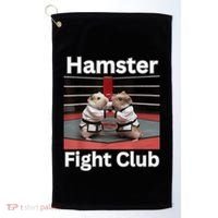 Hamster Fight Club Funny Government Waste Golf Towel thumb 0