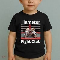 Hamster Fight Club Funny Government Waste Toddler T-Shirt thumb 2