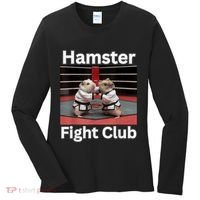 Hamster Fight Club Funny Government Waste Women's Long Sleeve Shirt thumb 0
