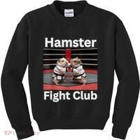 Hamster Fight Club Funny Government Waste Kids Sweatshirt thumb 0