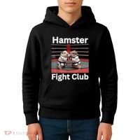 Hamster Fight Club Funny Government Waste Kids Hoodie thumb 4