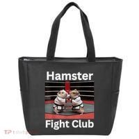 Hamster Fight Club Funny Government Waste Tote Bag thumb 0