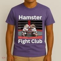 Hamster Fight Club Funny Government Waste T-Shirt thumb 3