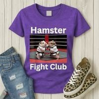 Hamster Fight Club Funny Government Waste Women's T-Shirt thumb 3