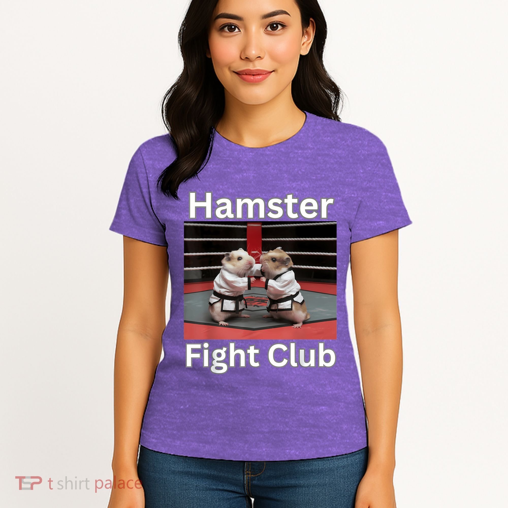 Hamster Fight Club Funny Government Waste Women's T-Shirt