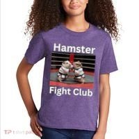 Hamster Fight Club Funny Government Waste Kids T-Shirt thumb 2