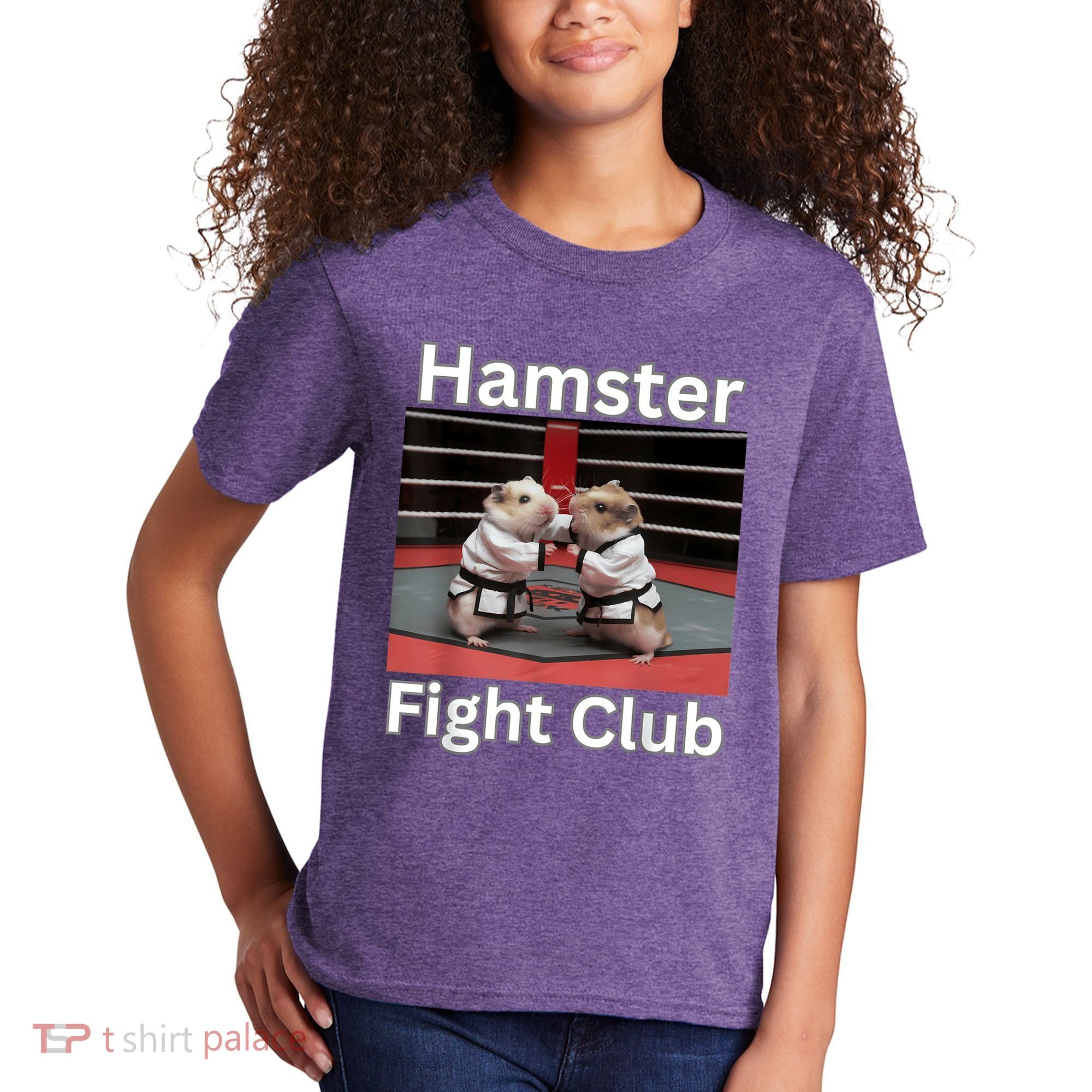 Hamster Fight Club Funny Government Waste Kids T-Shirt