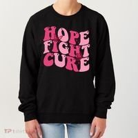 Hope Fight Cure Breast Cancer Butterfly Awareness Women's Sweatshirt thumb 0