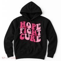 Hope Fight Cure Breast Cancer Butterfly Awareness Hoodie thumb 0
