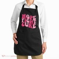 Hope Fight Cure Breast Cancer Butterfly Awareness Apron thumb 2