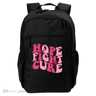 Hope Fight Cure Breast Cancer Butterfly Awareness Backpack