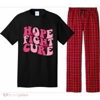 Hope Fight Cure Breast Cancer Butterfly Awareness Pajama Set thumb 0